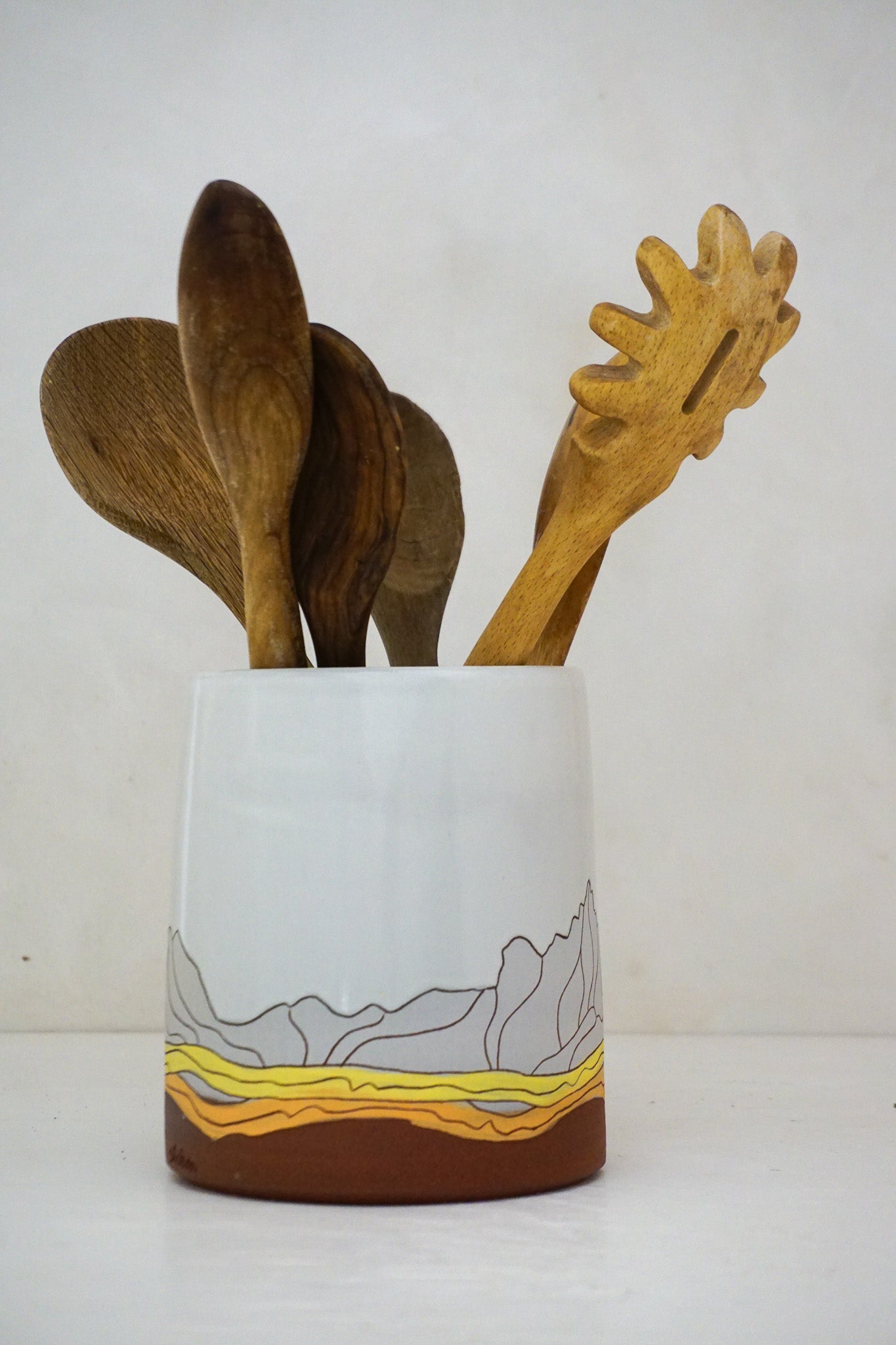 W Teton Yellows Dipper Utensil Holder