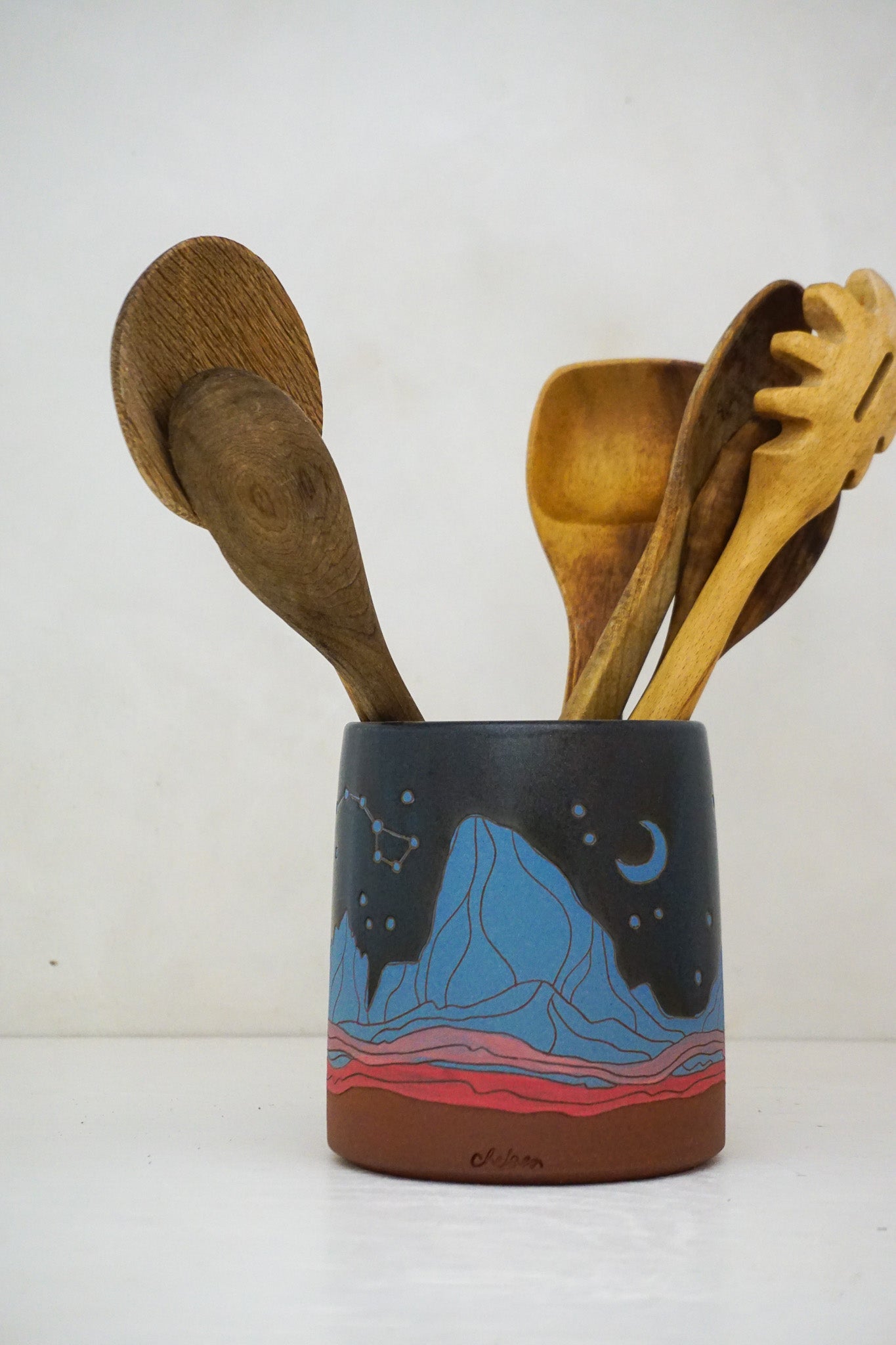 W Teton Blues Dipper Utensil Holder