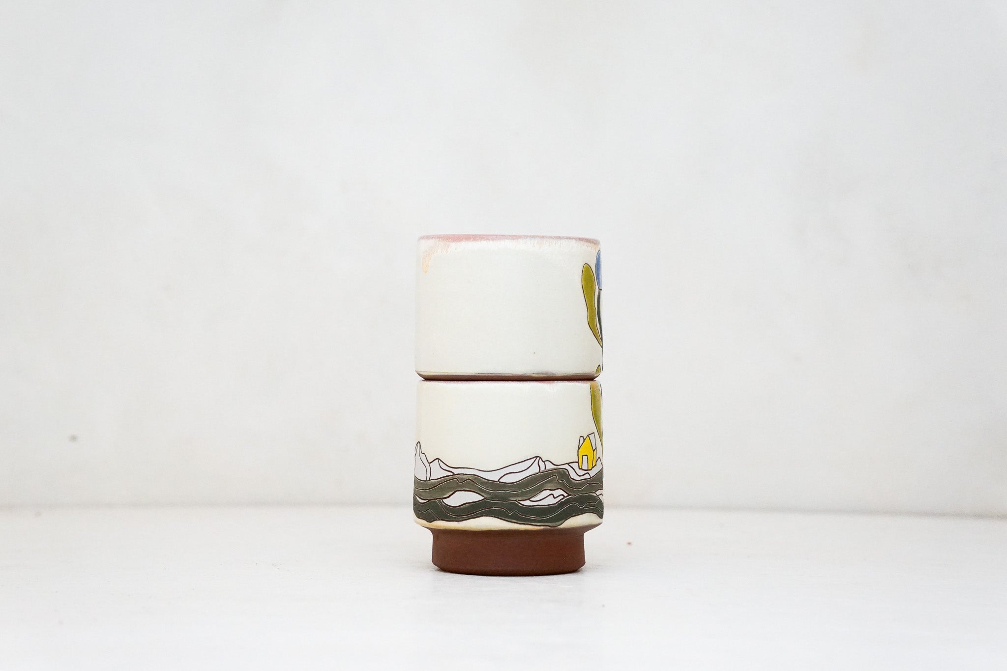 House and Tulips Stackers (Twofer)