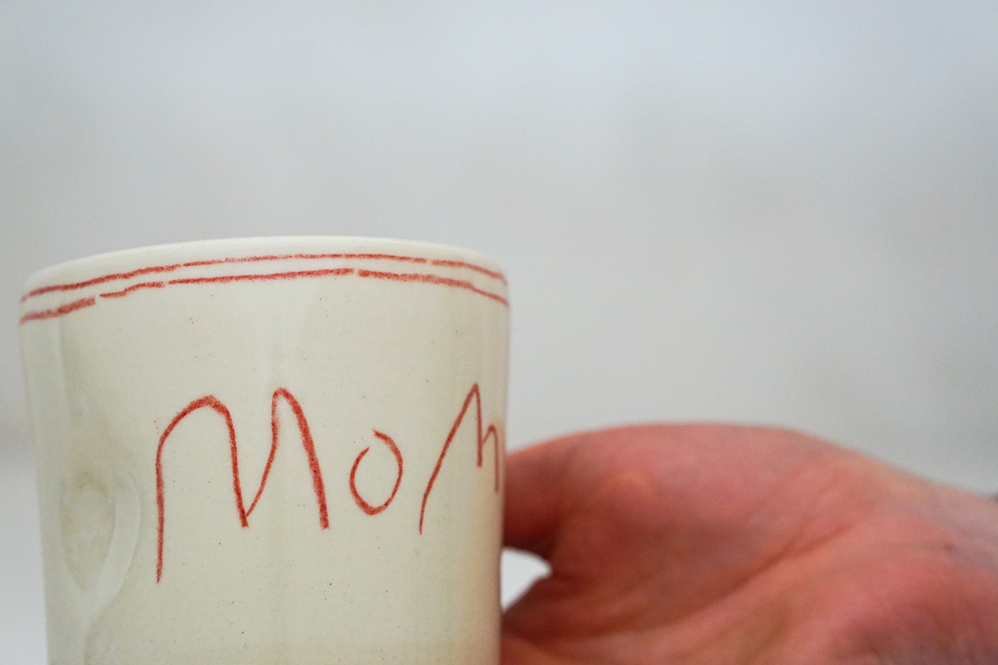 Mom cup in Red pencil