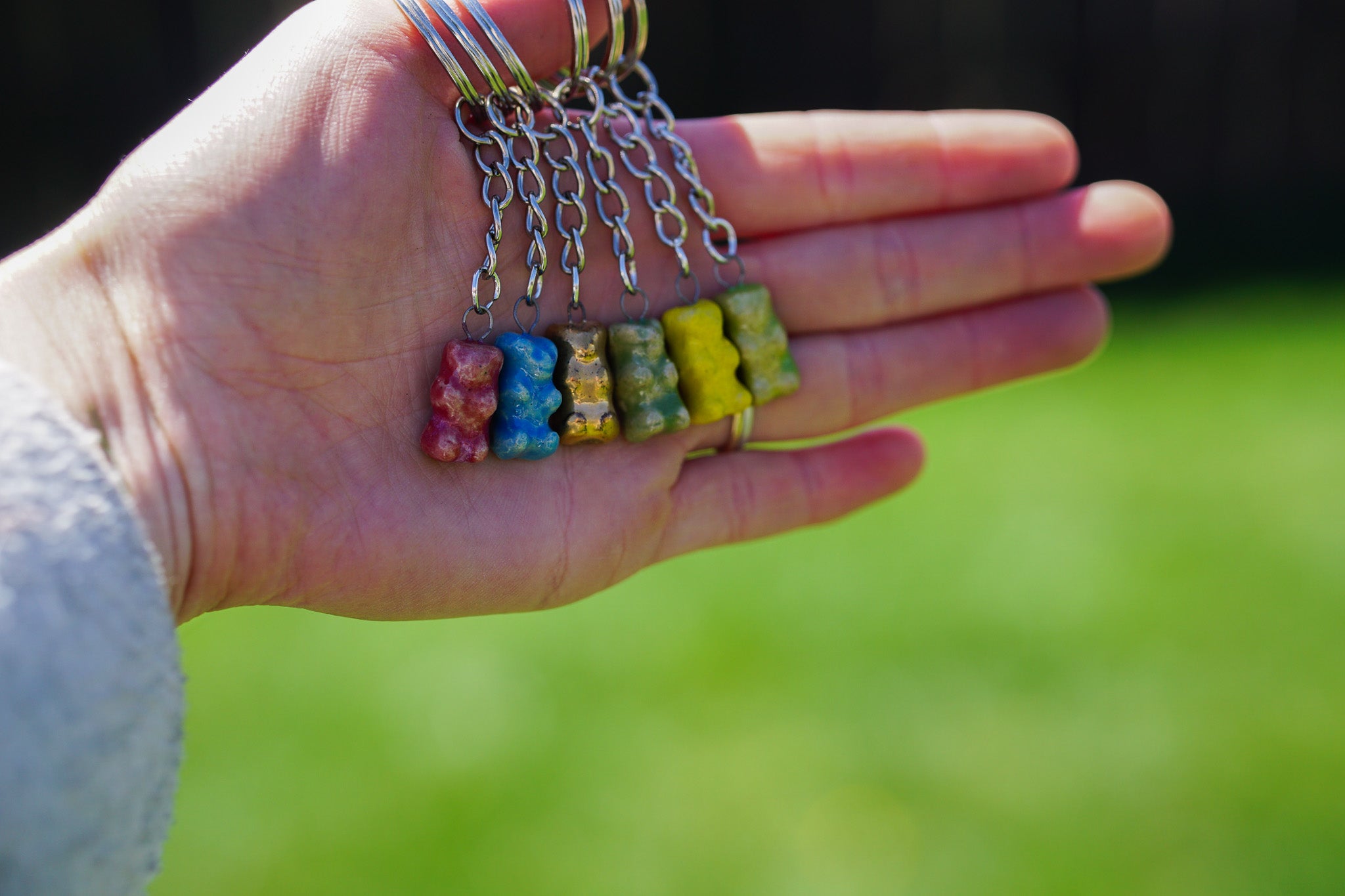 Gummy Bear Charm Keychain