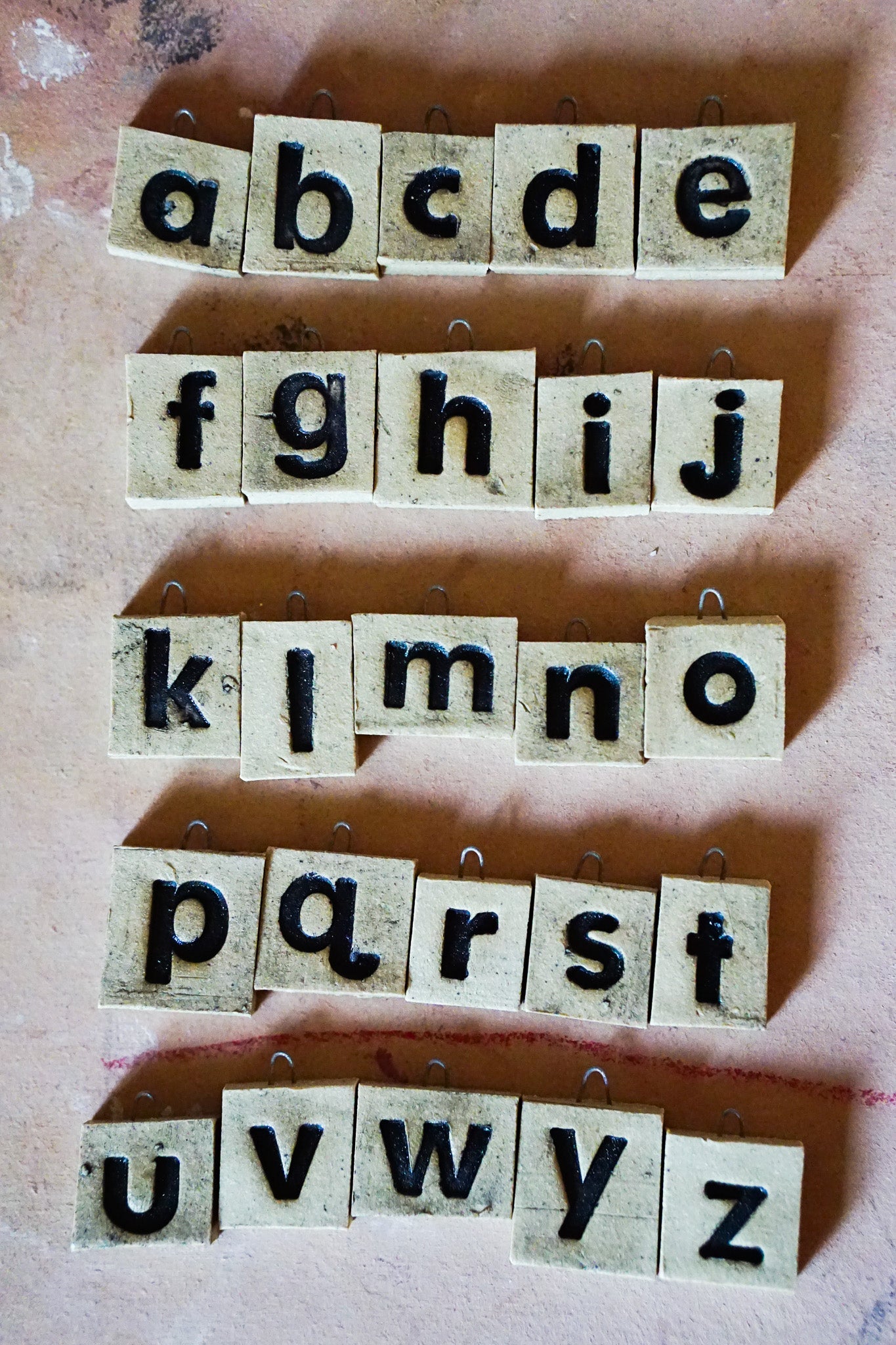 Letter charm Keychain