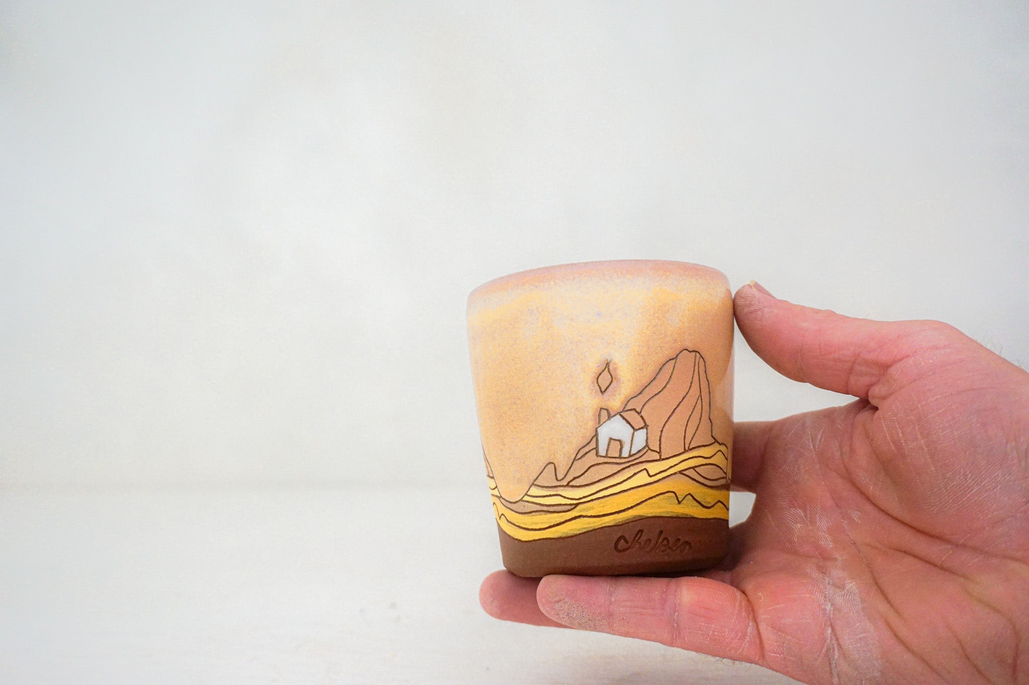 E Teton house cup in PINK alpenglow