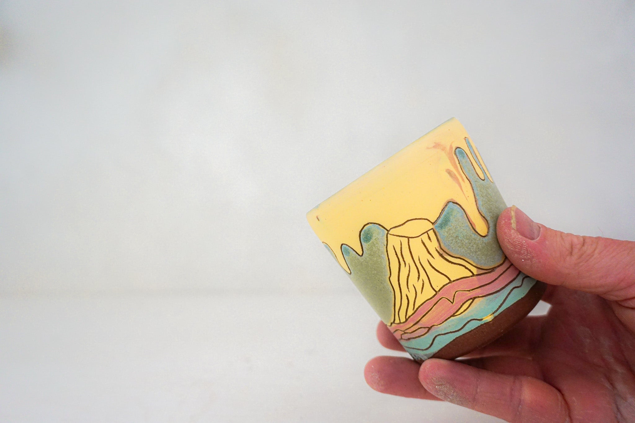 Volcano cup in LAKE