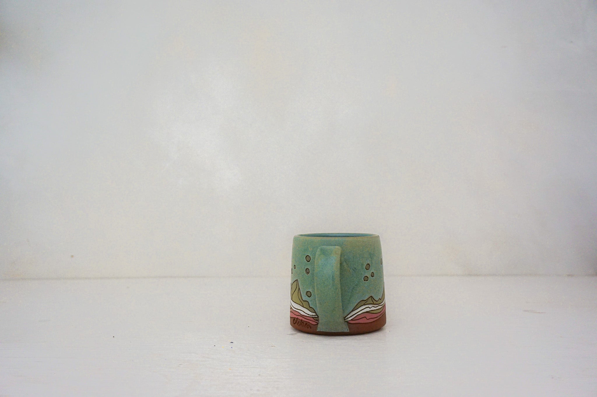 Crescent moon mtn BB mug in LAKE