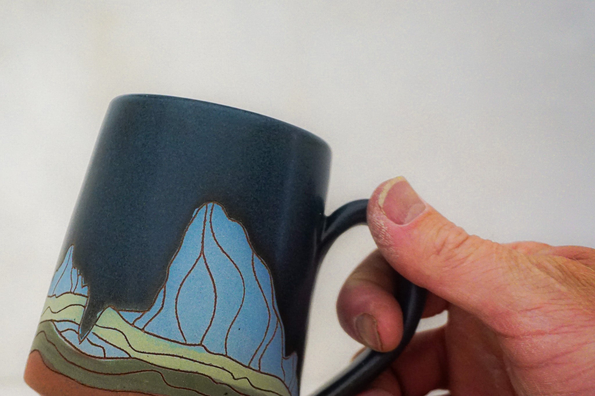 W Teton blue mug in DARBY