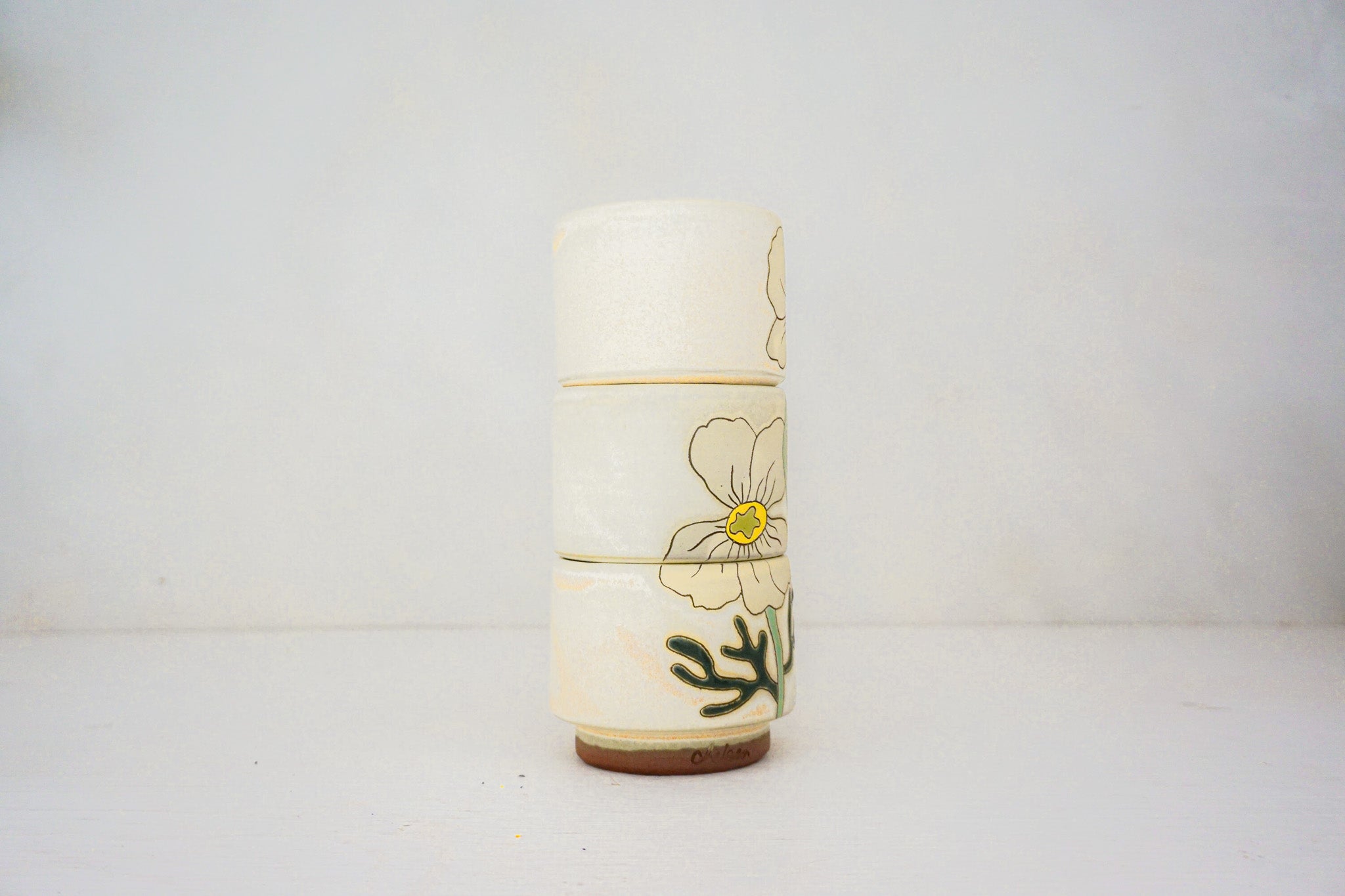 My FAV Flower Stackers cups in BONE
