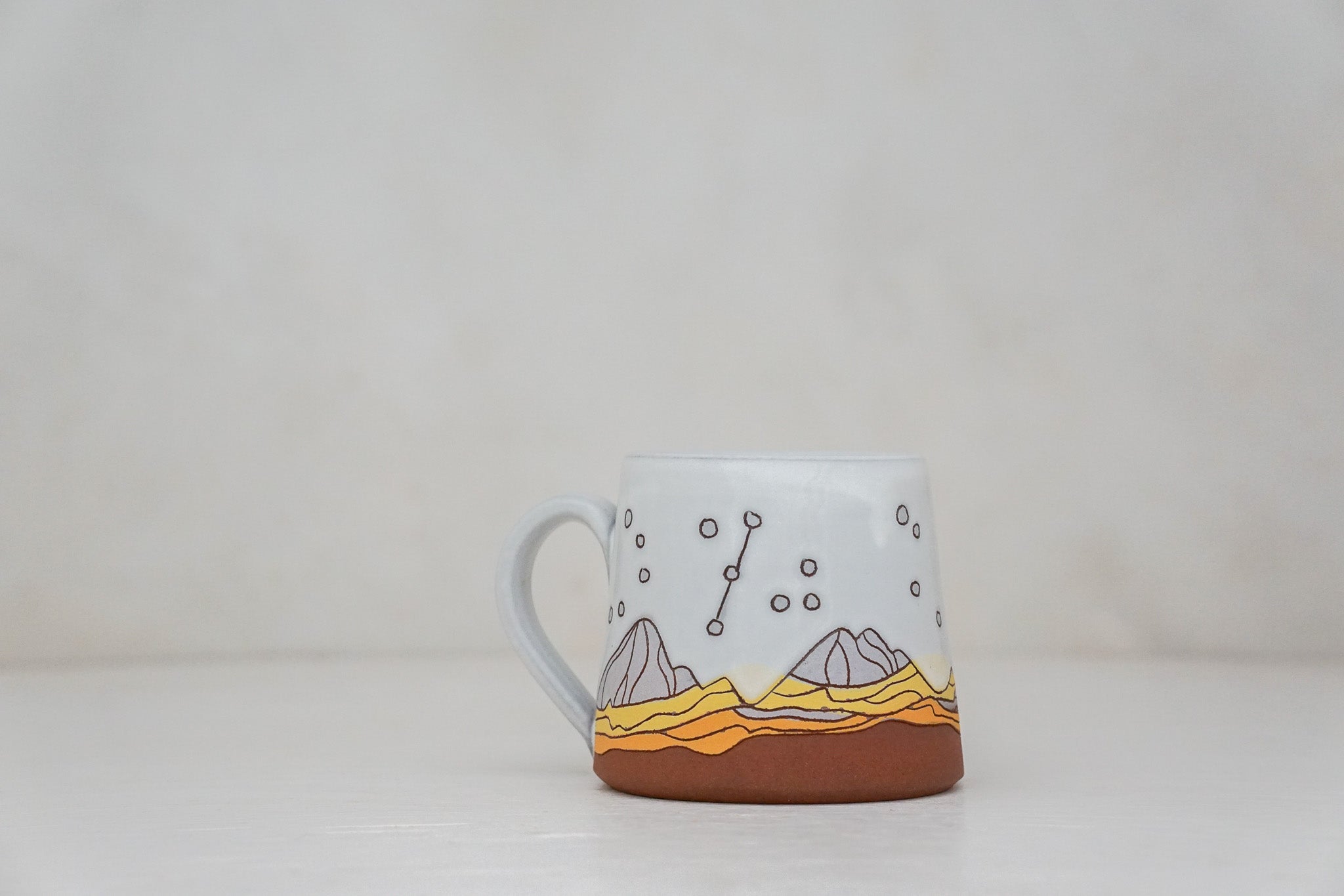 W Teton Big Dipper Crescent Mug in Snow White