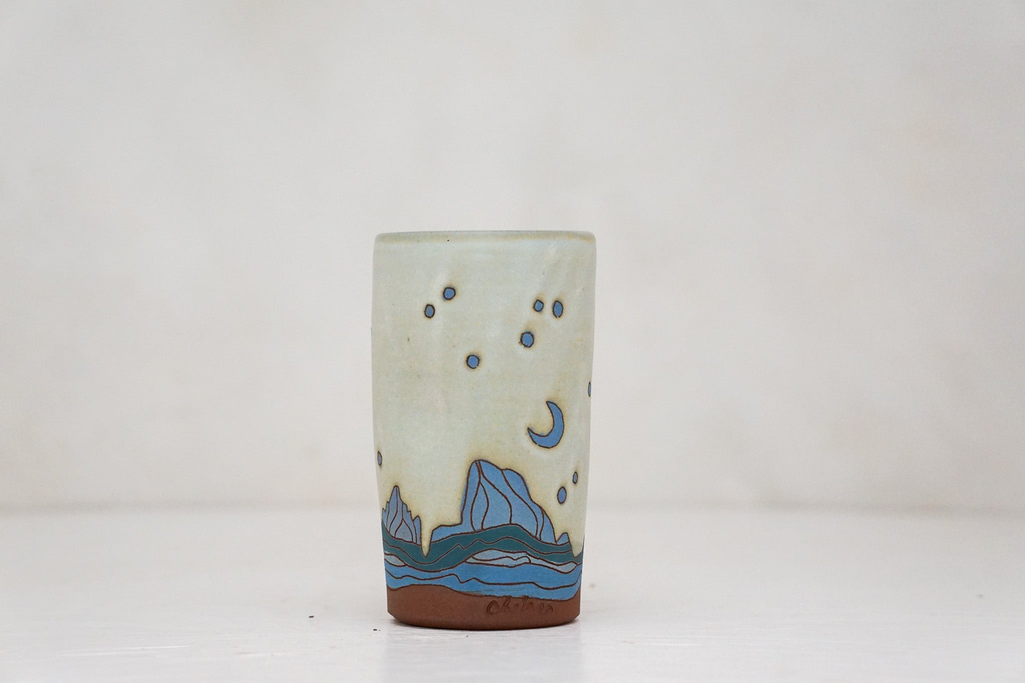 W Teton Blues cup in Bone
