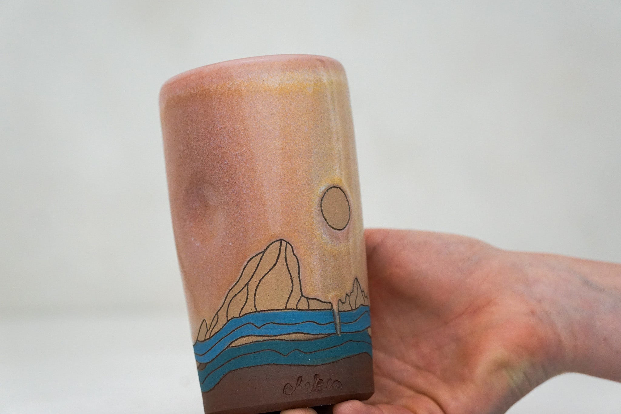 E Teton cup in Alpenglow