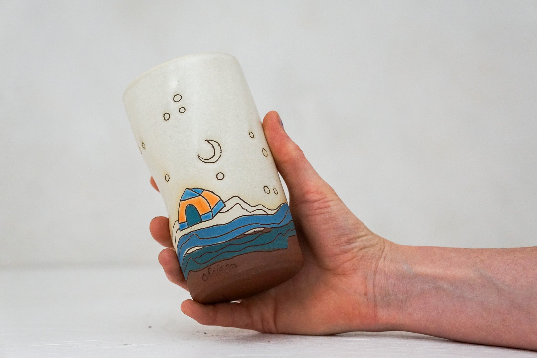 Mtn Tent cup in Bone