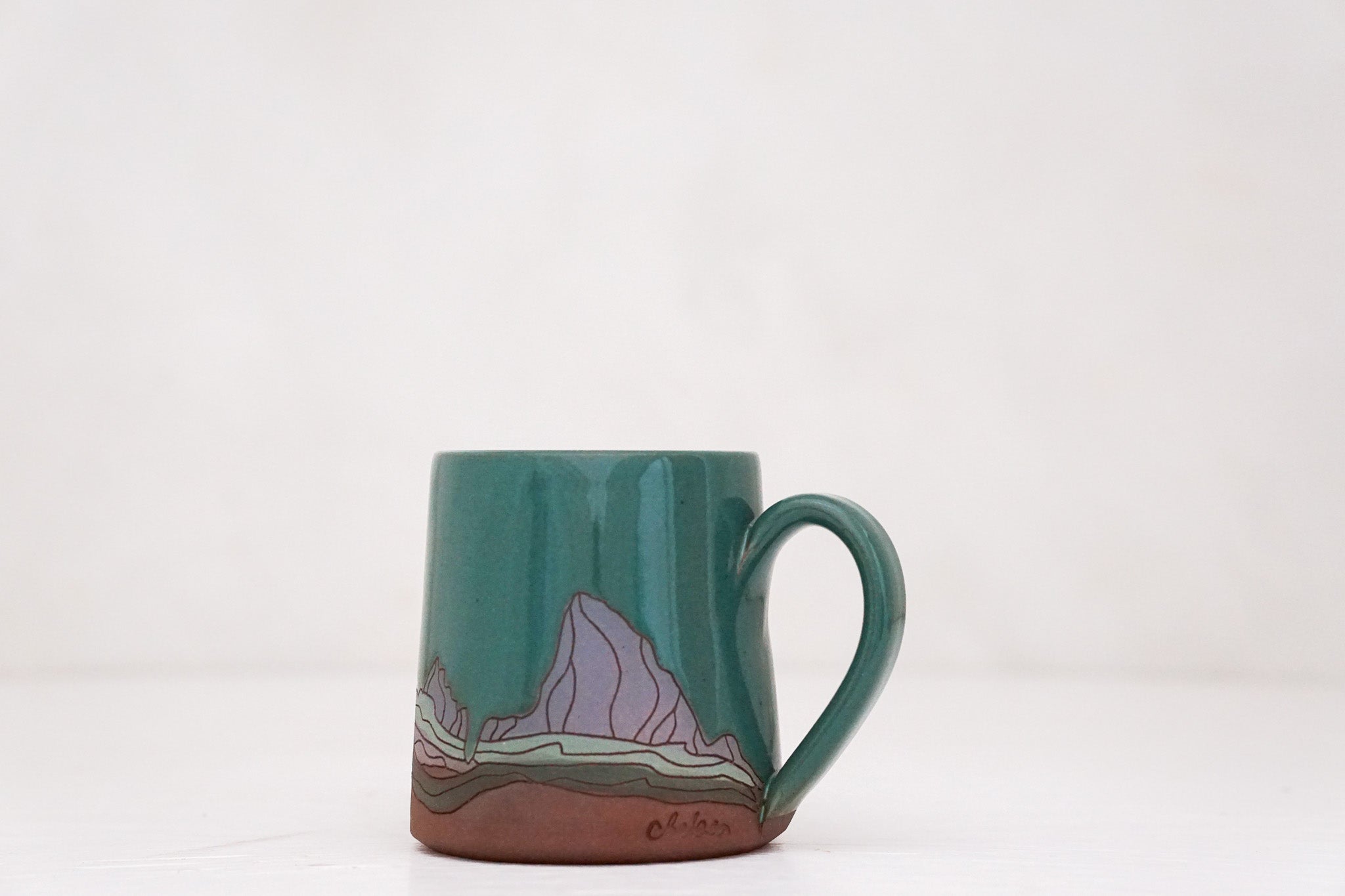 W Teton purple mug in Kali Forest