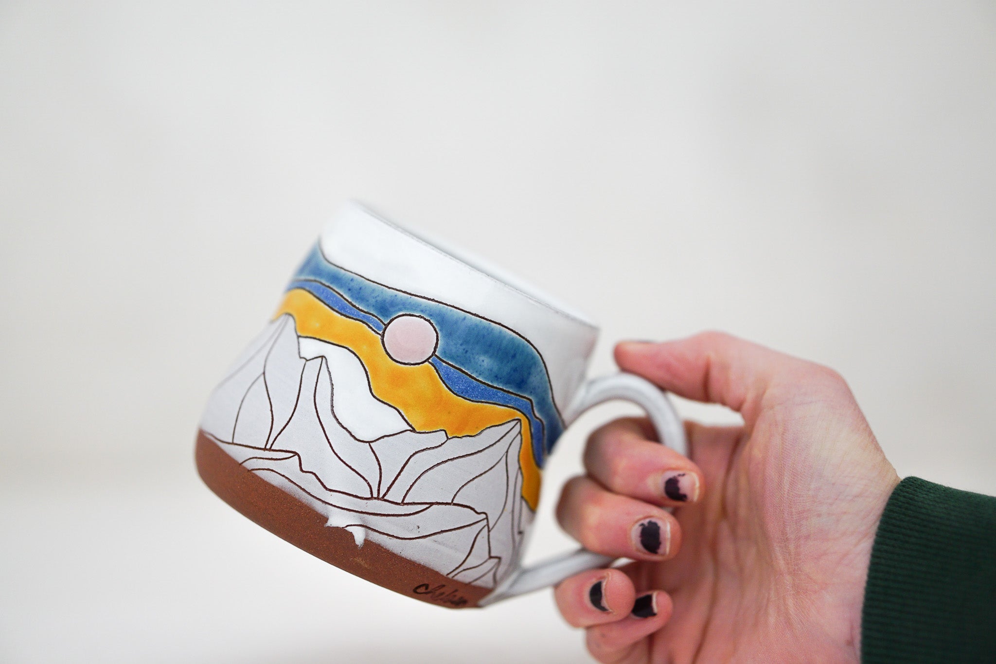 32. Mtn blues mug in white image 2