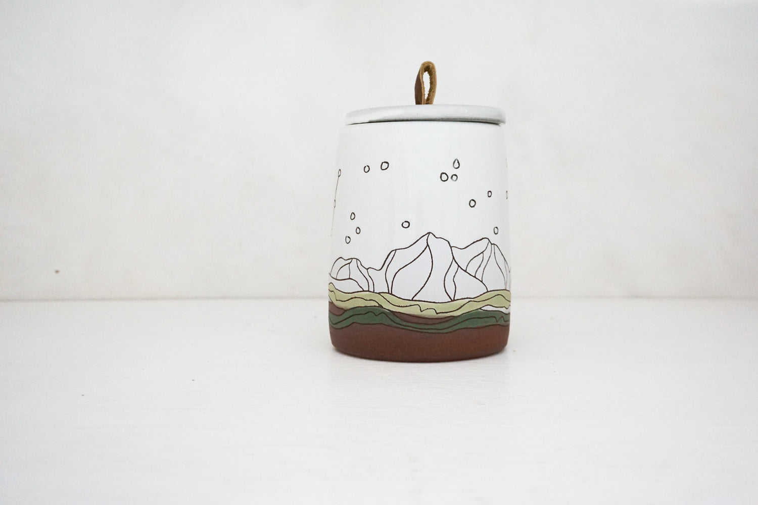 Tall Canister jar Dipper moon in Snow White image 1