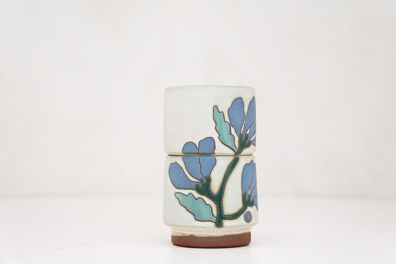 Dancing Flowers double stack in Bone