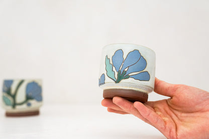 Dancing Flowers double stack in Bone