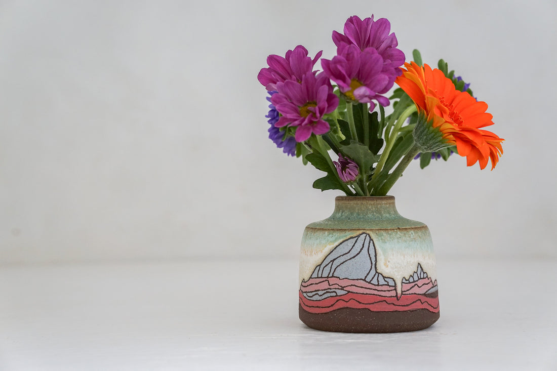 E Teton Pinks Budvase