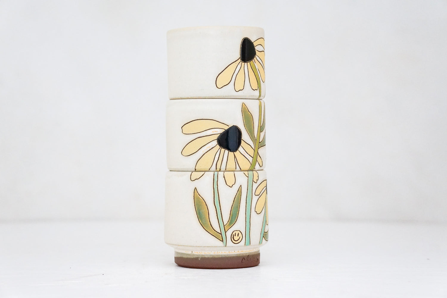Black eyed Susan triple stack in Bone*