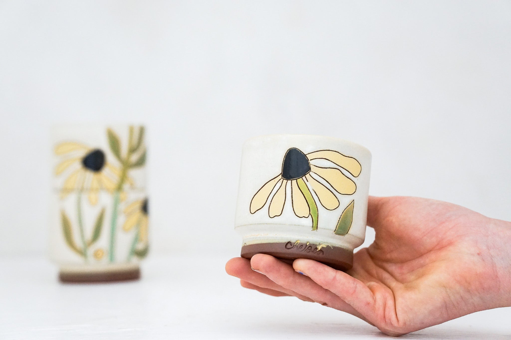 Black eyed Susan triple stack in Bone*