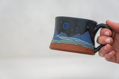Nighty Night blue moon shortie mug
