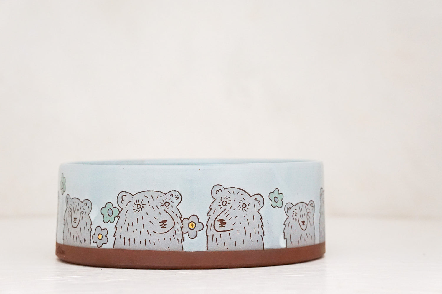 GOLD Large bear Bowl in Ira