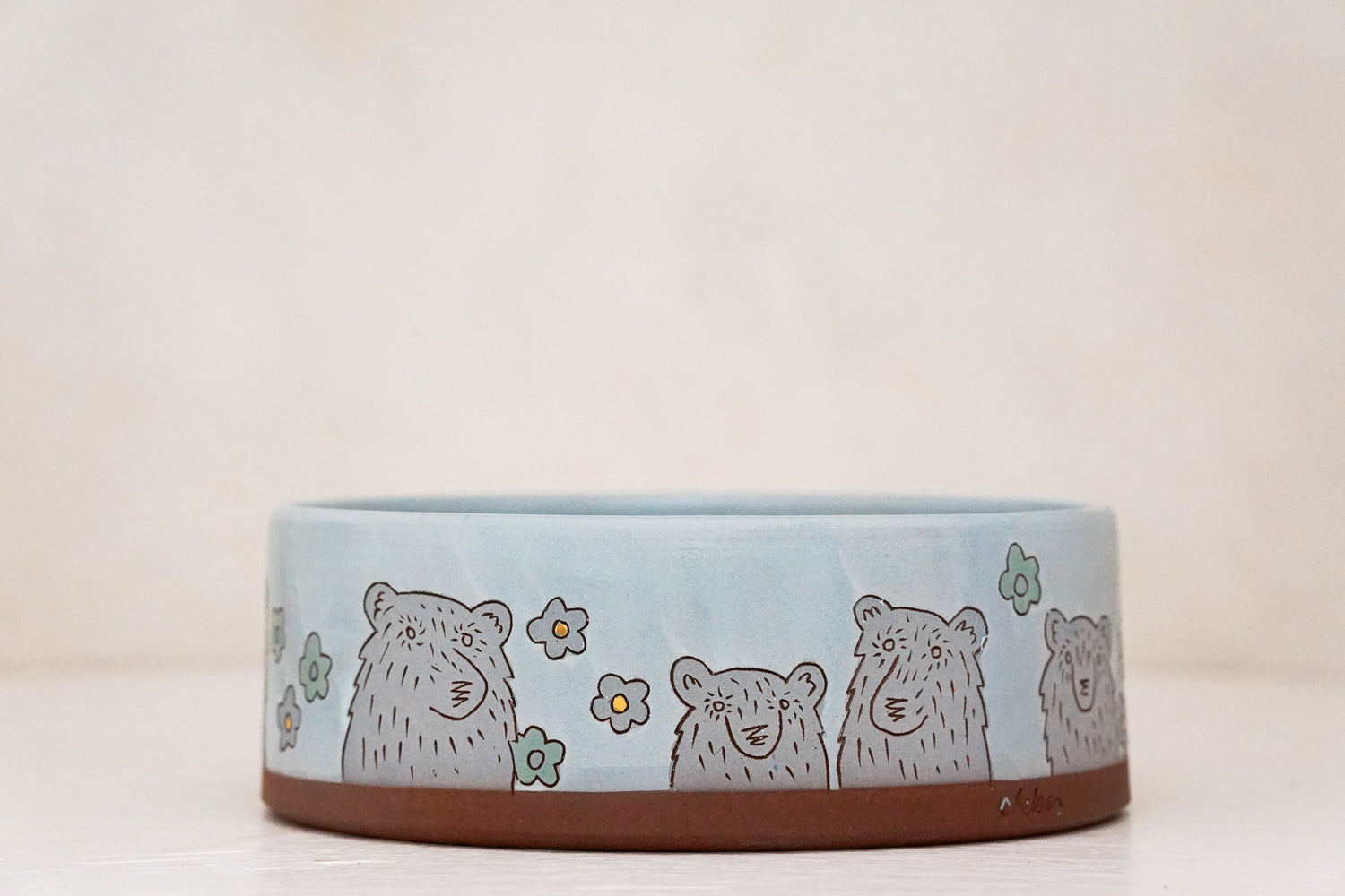 GOLD Large bear Bowl in Ira