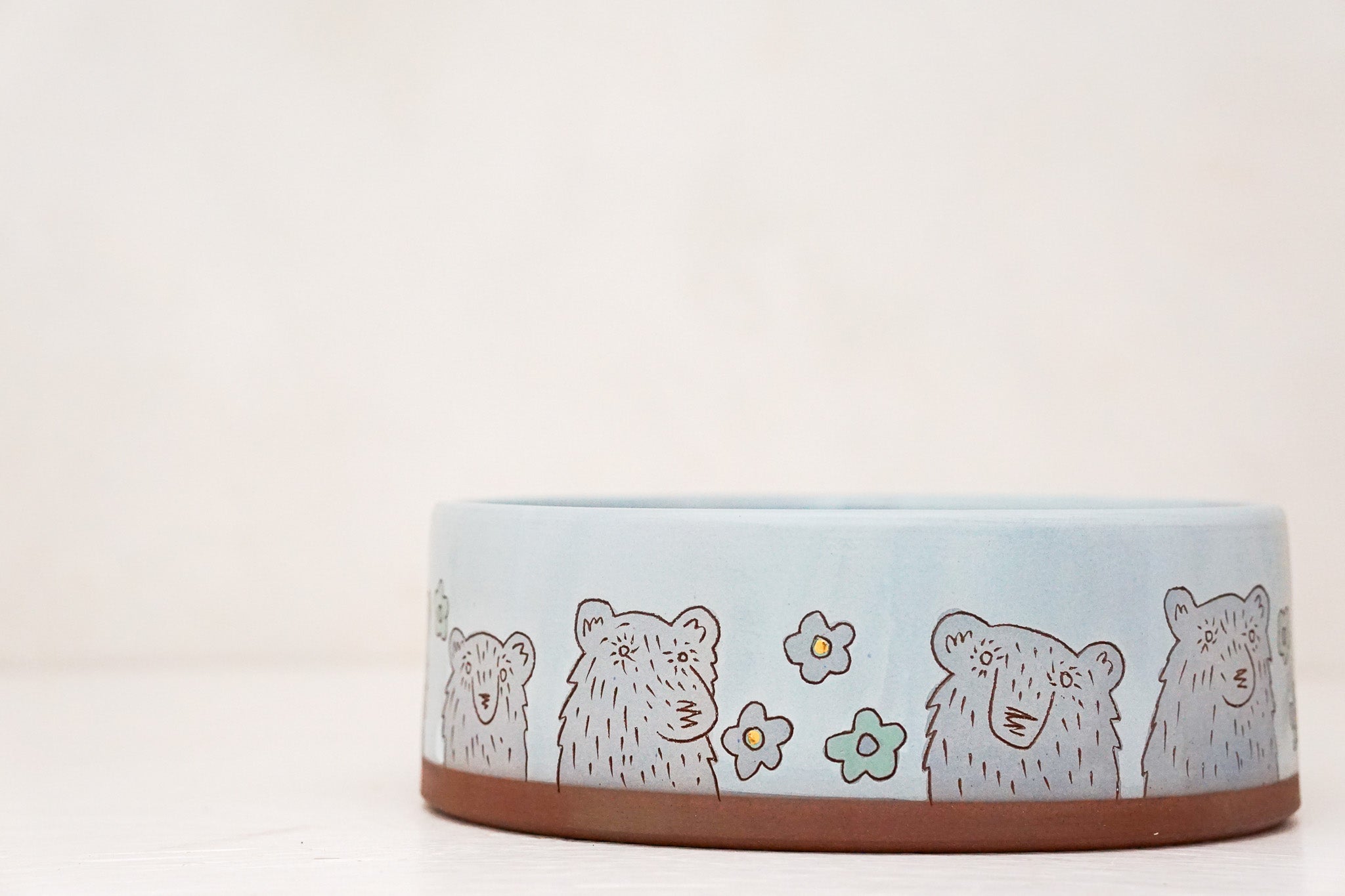 GOLD Large bear Bowl in Ira