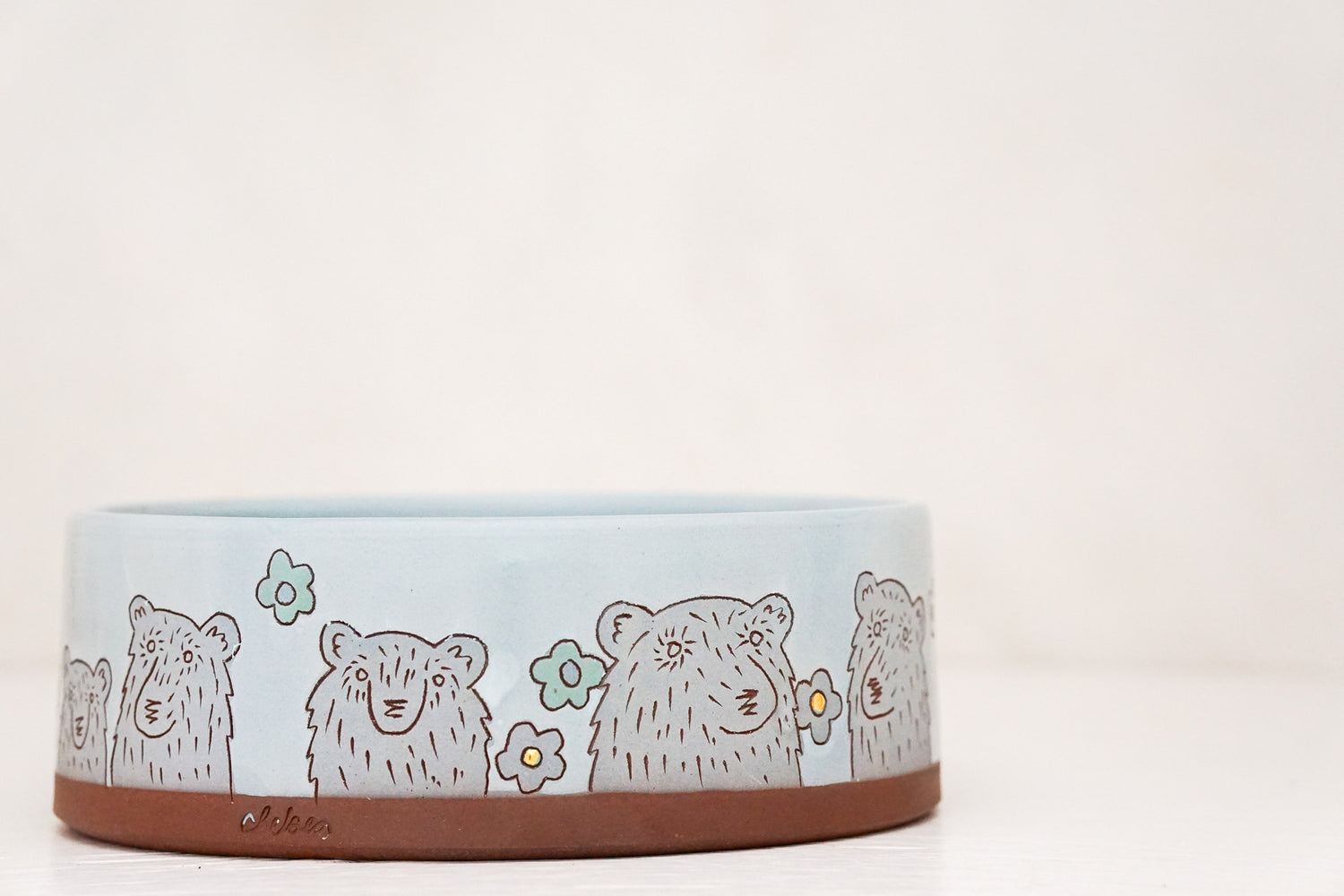 GOLD Large bear Bowl in Ira