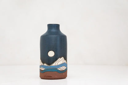 Mtn Moon Bottle vase in Darby