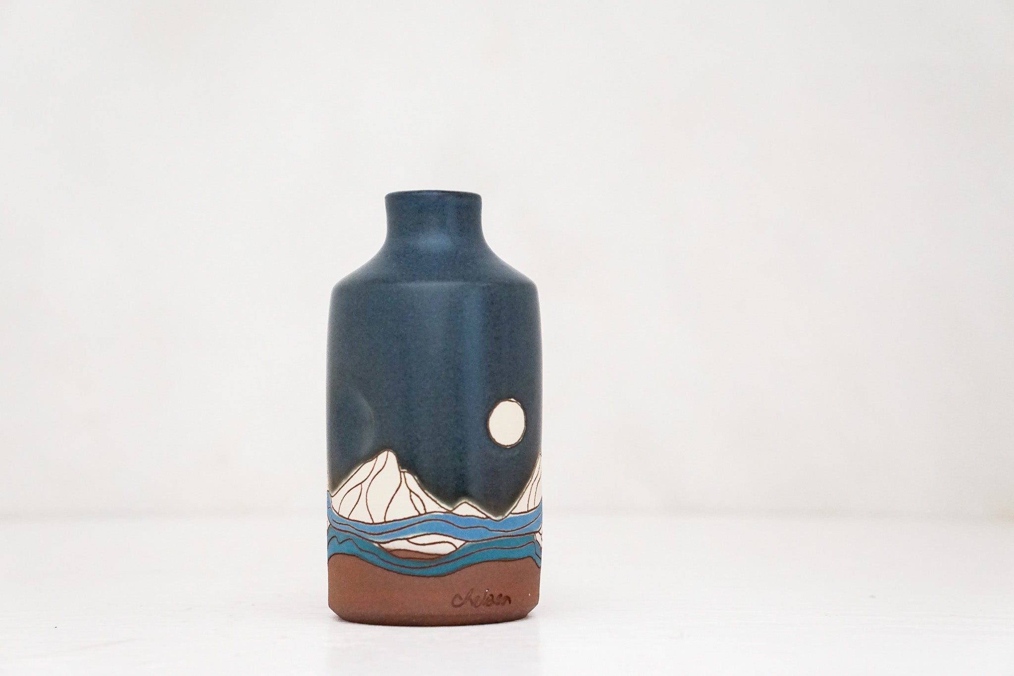 Mtn Moon Bottle vase in Darby