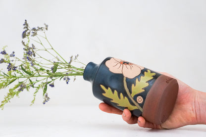 Poppy Bottle vase in Darby