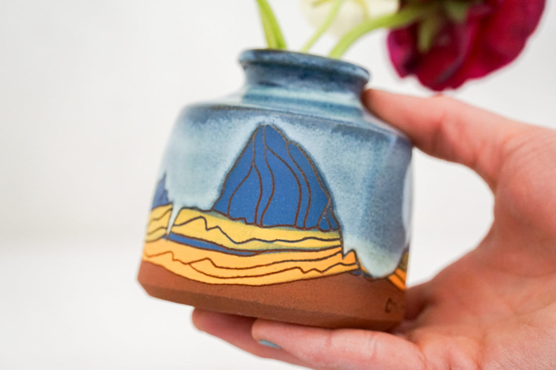 W Teton Magic yellows Budvase