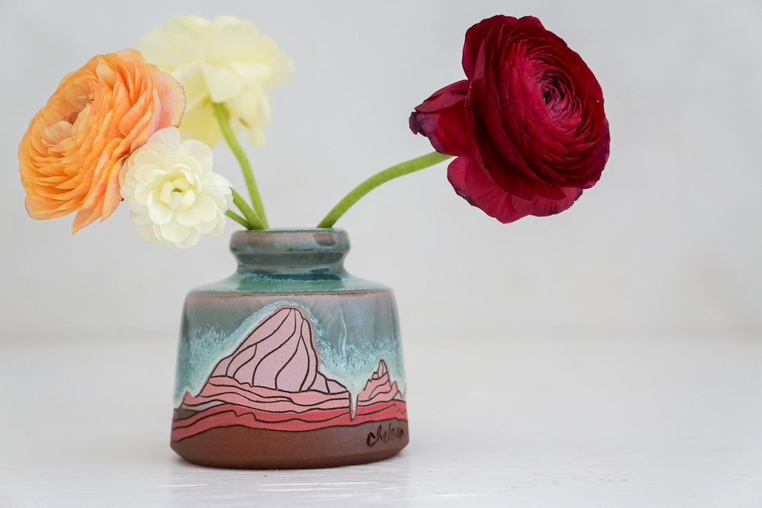 E Teton Watermelon Budvase