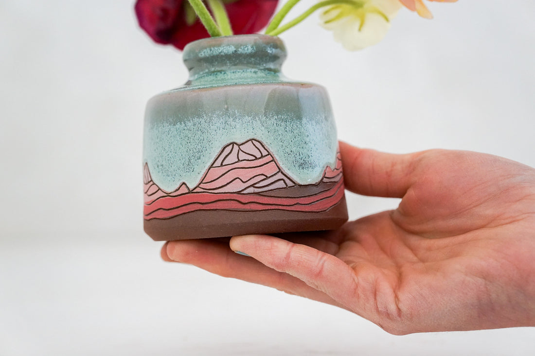 E Teton Watermelon Budvase
