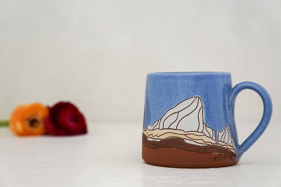 E Teton Periwinkle mug