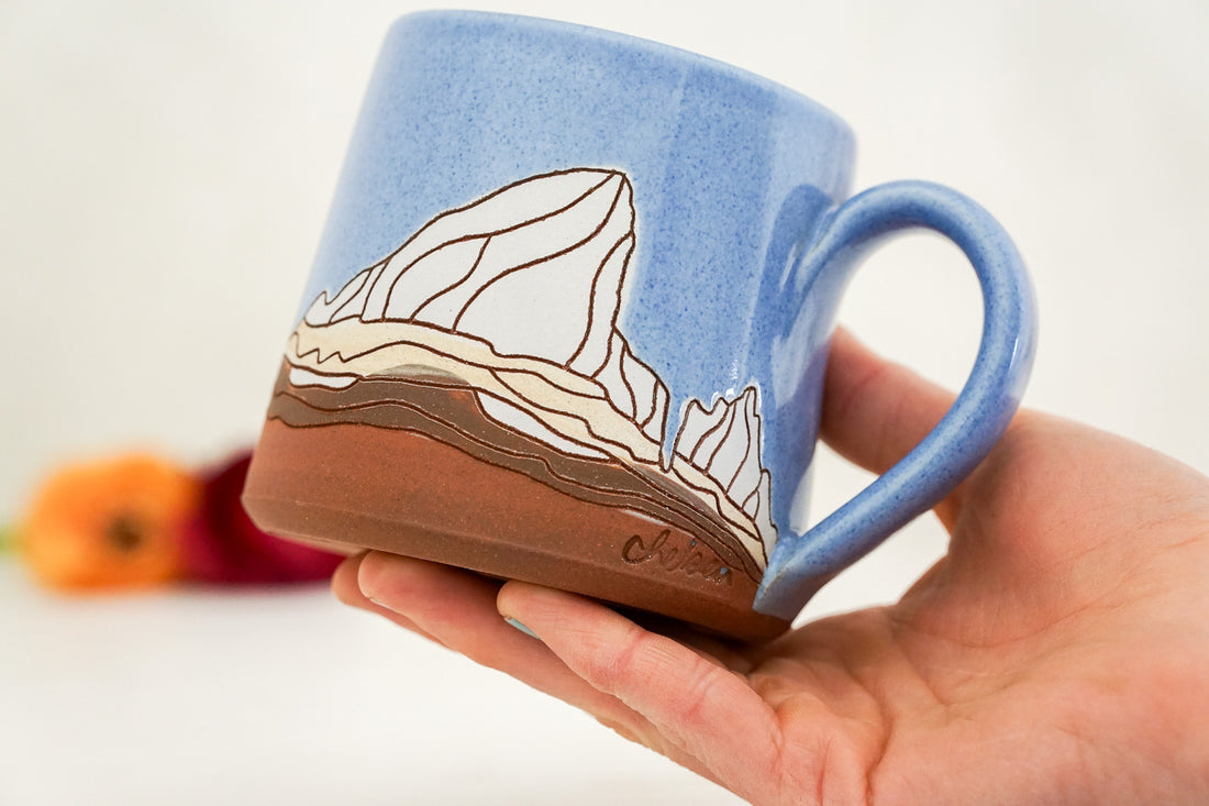 E Teton Periwinkle mug