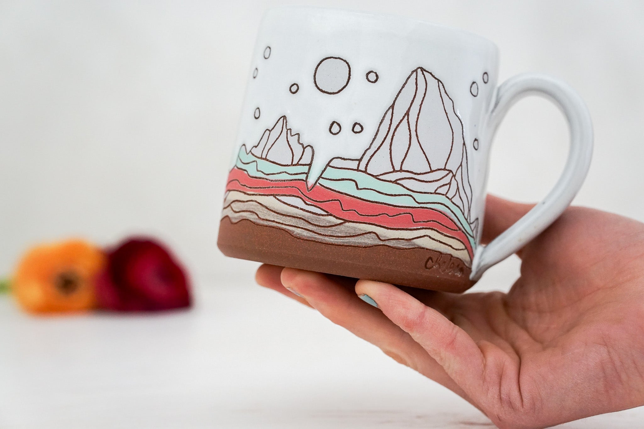Neapolitan Full moon mug