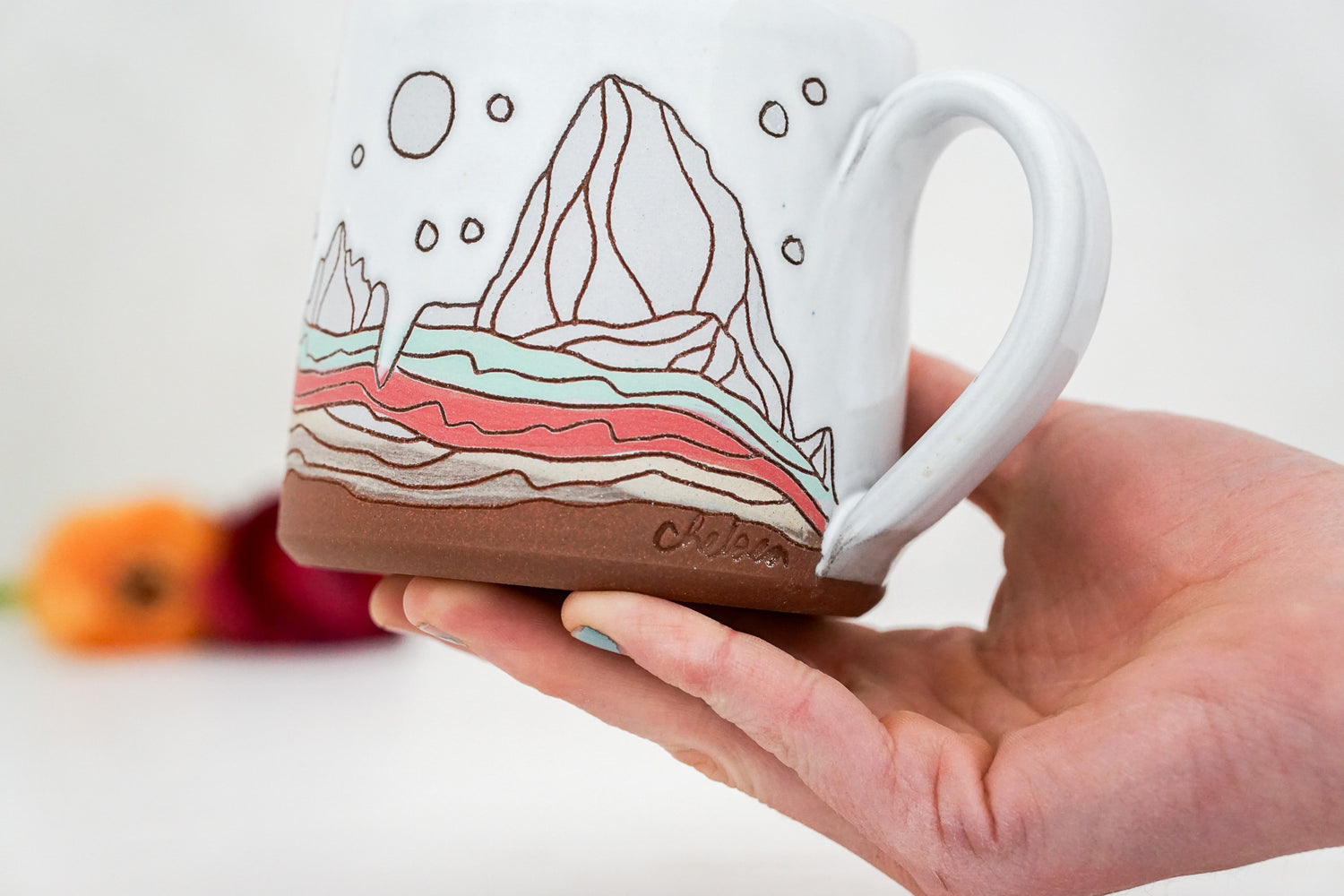 Neapolitan Full moon mug