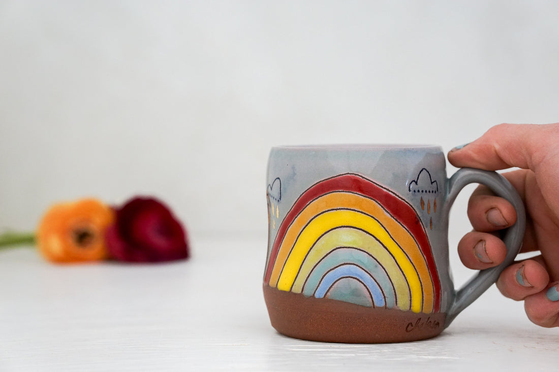 Rainbow GOLD mug