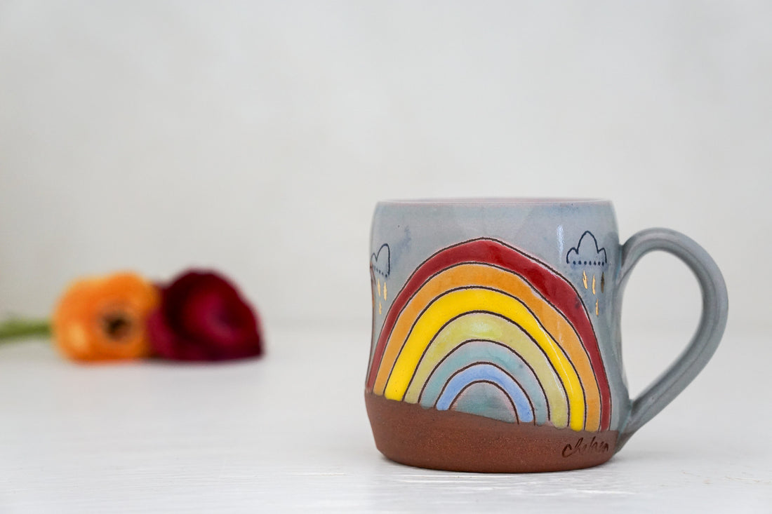Rainbow GOLD mug