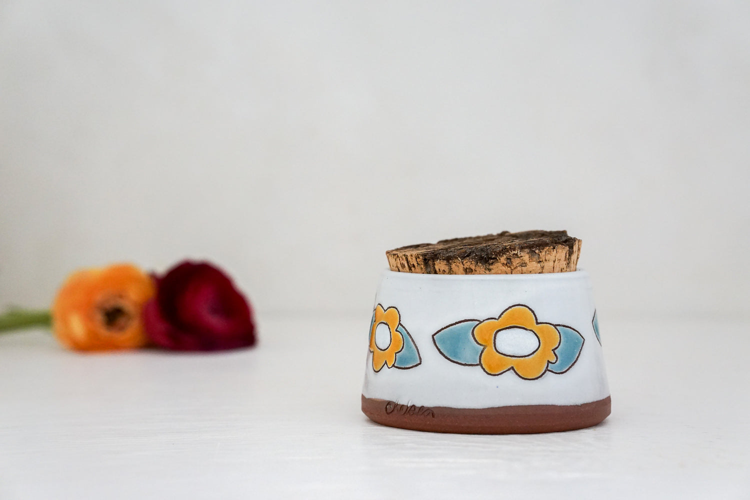 Flower Cork Jar