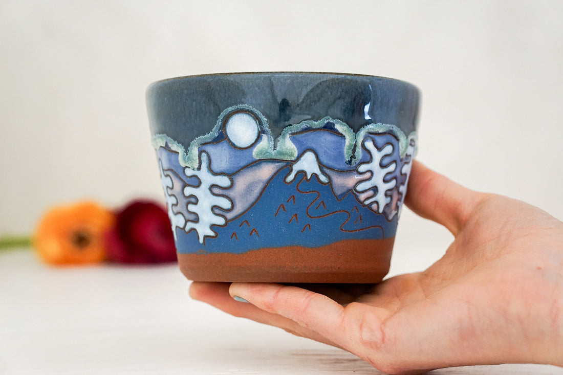 Drippy winter bowl, short