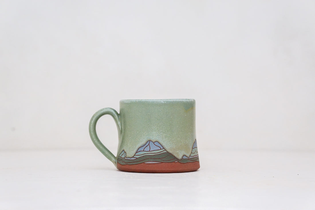 E Teton Blue Moon mug shortie in Sage