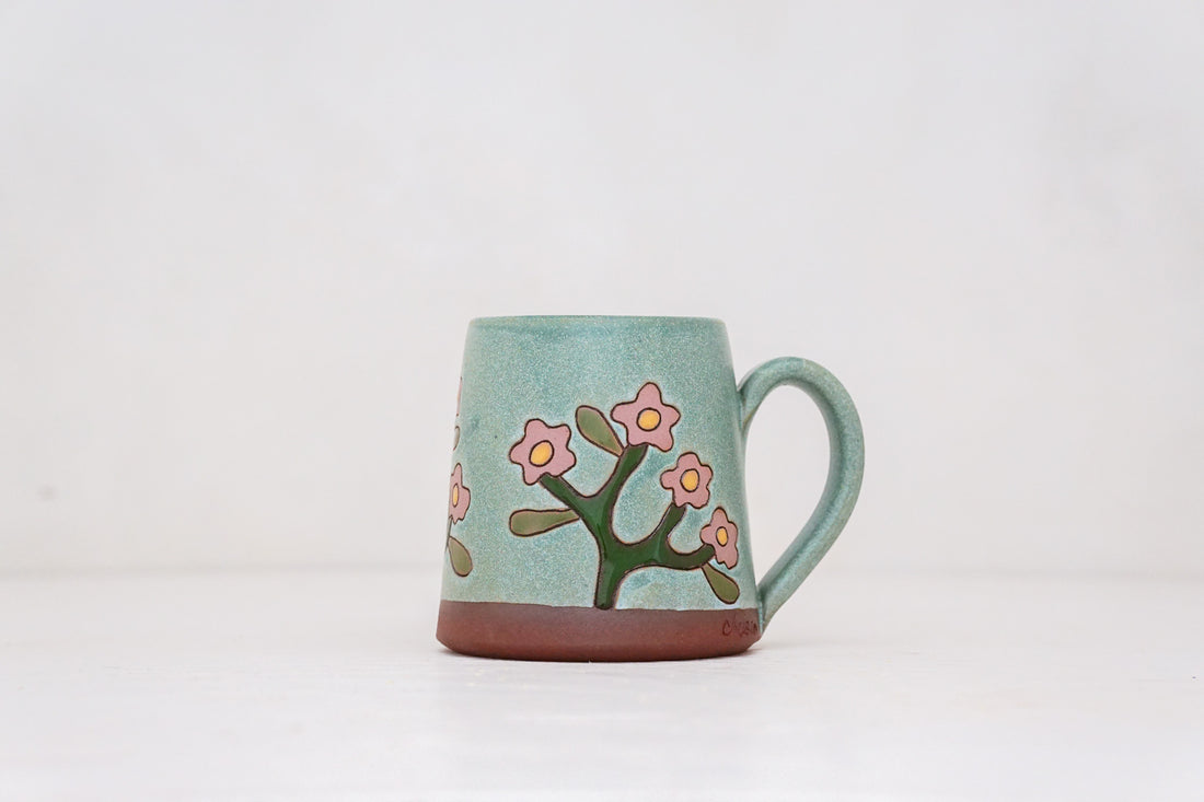 Forget-me-not mug in Lake