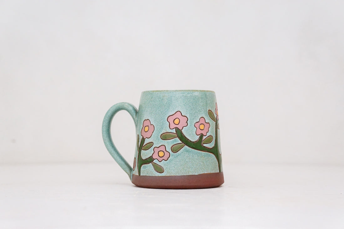 Forget-me-not mug in Lake