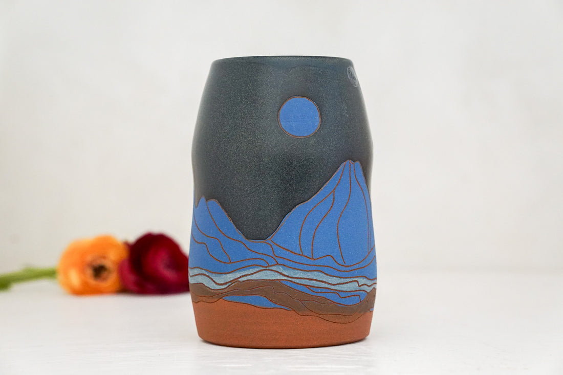 Blue Moon Darby Vase