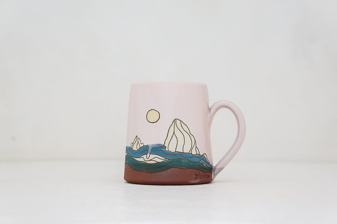 W Teton mug in Pink