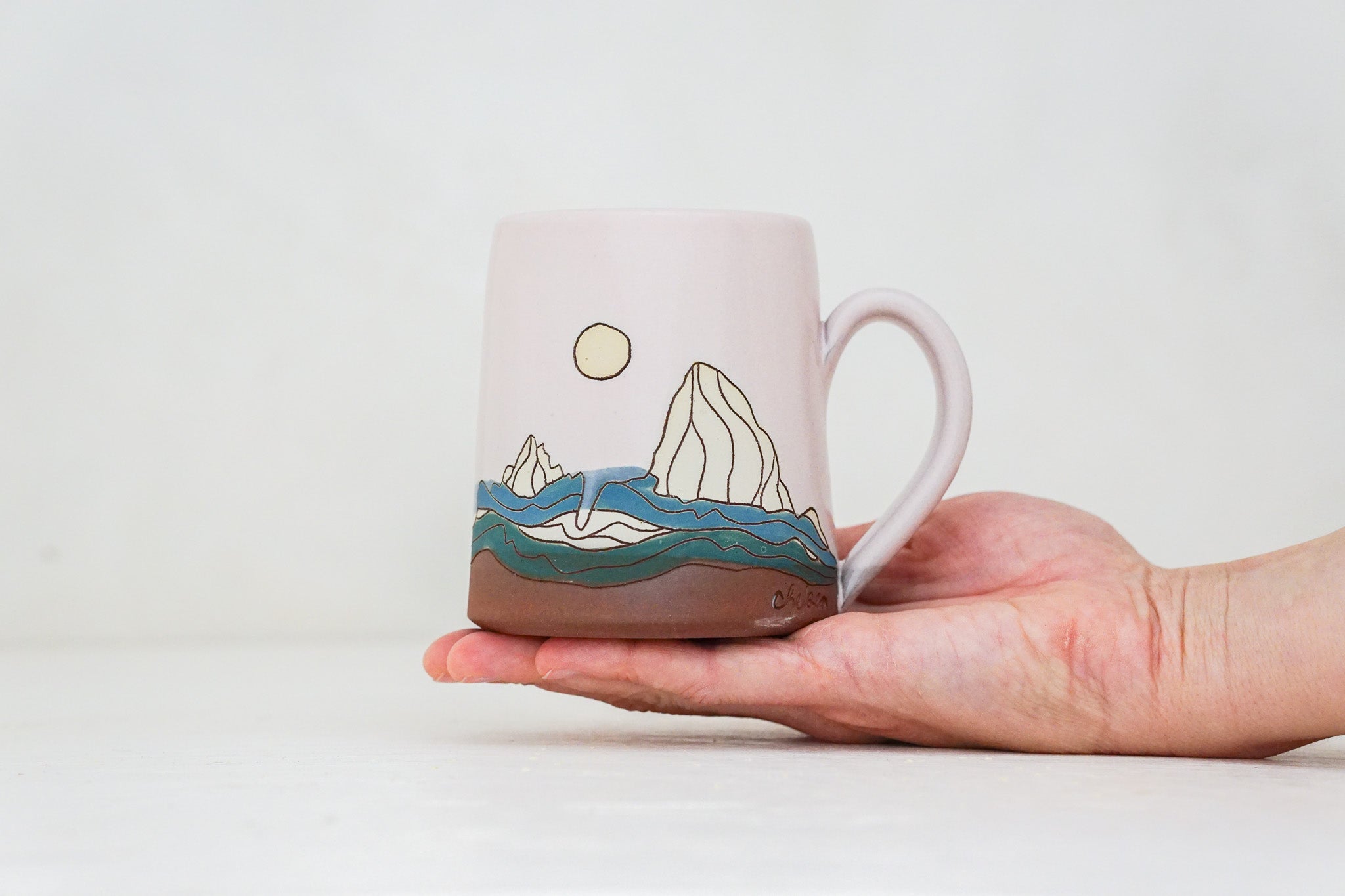 W Teton mug in Pink