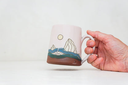 W Teton mug in Pink
