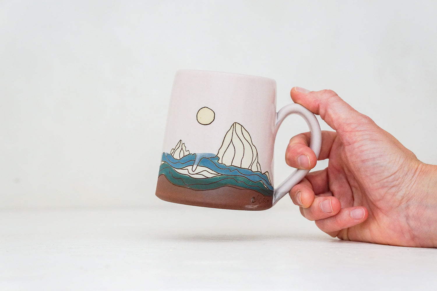 W Teton mug in Pink